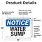 Signmission Water Sump, 14 in W x Rectangle, Vinyl Decal OS-2PACK-NS-D-1014-L-18984 - alternate 5